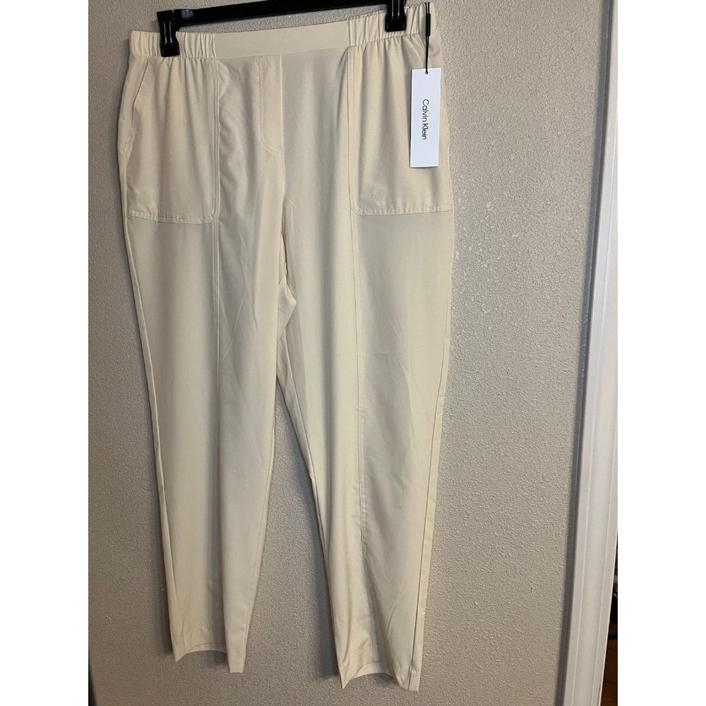 Calvin Klein Tech Stretch Straight Leg Pull-On Pants